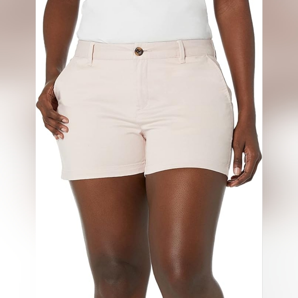 🖖 Amazon Essentials 🖖 3.5" inseam blush Chino shorts